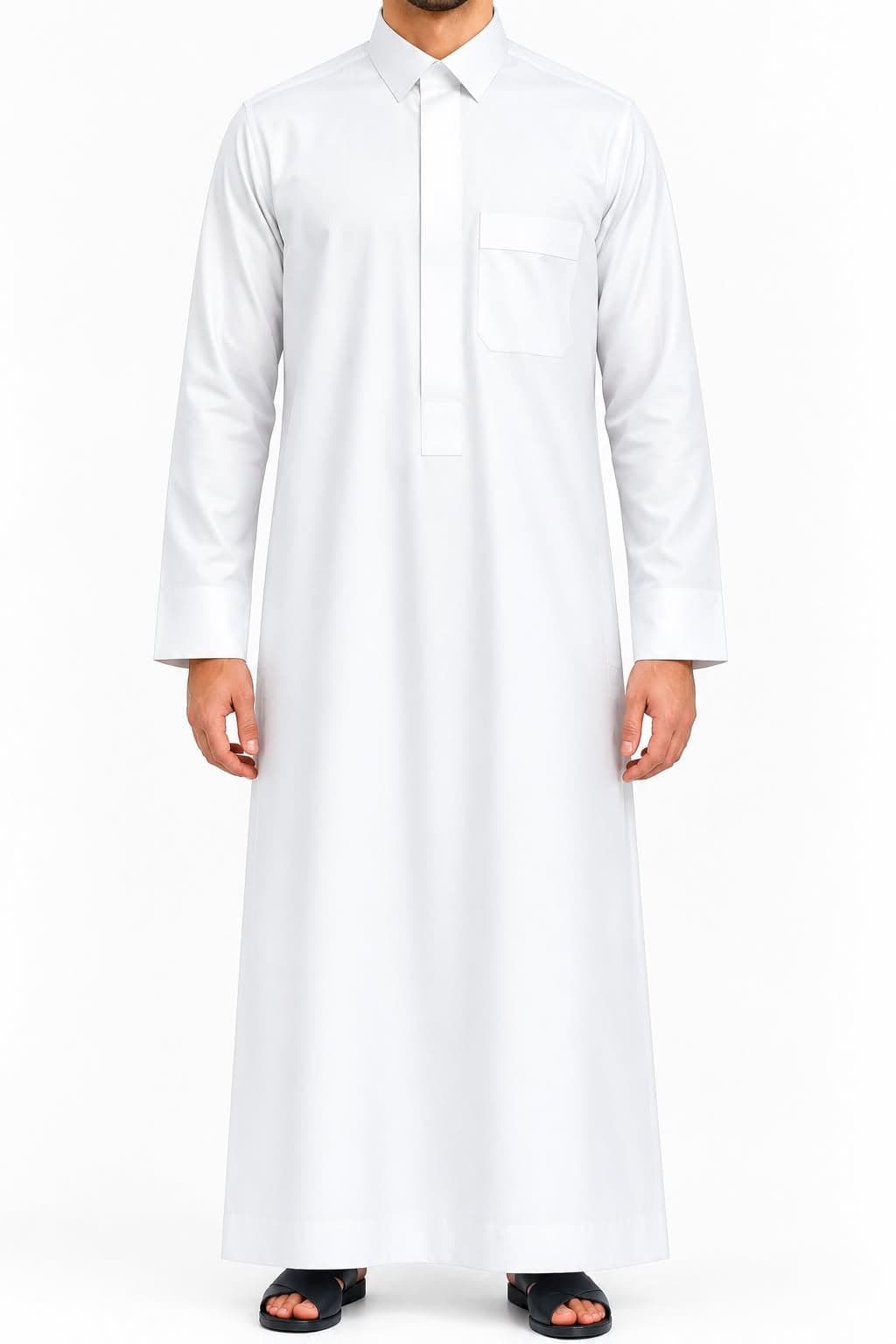 Qamis saoudien blanc